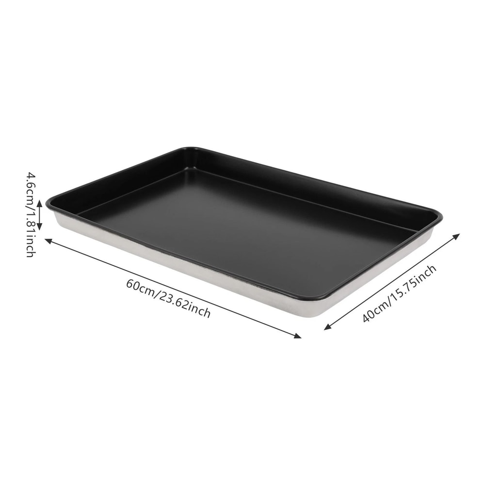 Commercial Nonstick Aluminum Baking Sheet Pan Deep Edge Cookie Roasting Tray 9