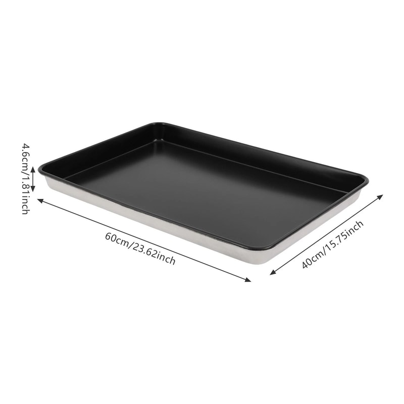 Commercial Nonstick Aluminum Baking Sheet Pan Deep Edge Cookie Roasting Tray 9