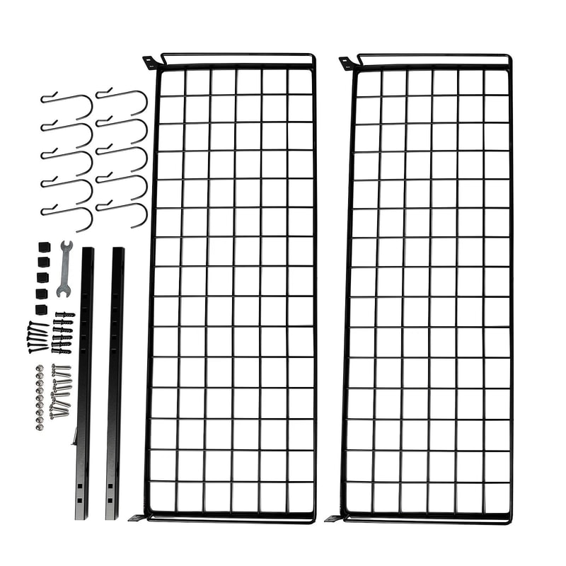 2 Tier Wall Mounted Pot Rack With 10 Hooks For Pots Pans Kitchen Storage 1