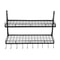 2 Tier Wall Mounted Pot Rack With 10 Hooks For Pots Pans Kitchen Storage 5