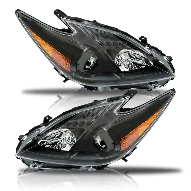 Premium Toyota Prius Headlights Assembly Pair Halogen Front Replacement Left Right 0