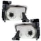 Chrome Headlight Housing Pair For Toyota Tacoma Direct Replacement Tacoma Headlight Assembly 6