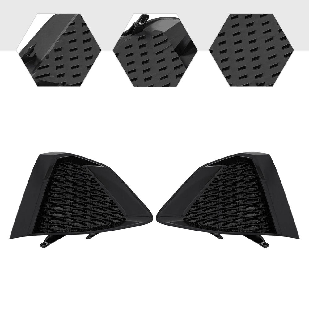 Premium Front Bumper Fog Light Covers For Nissan Maxima Left Right Replacement 10