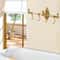 Vintage Wall Mounted Brass Towel Shelf Hook Rack Classic Bathroom Organizer 0