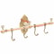 Vintage Wall Mounted Brass Towel Shelf Hook Rack Classic Bathroom Organizer 13