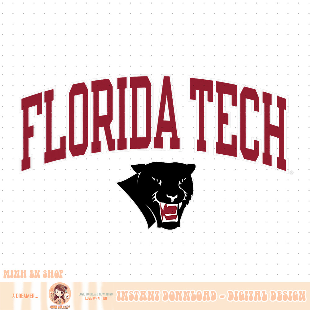 Florida Tech Panthers Arch Over Gray Officially Licensed PNG Download.jpg