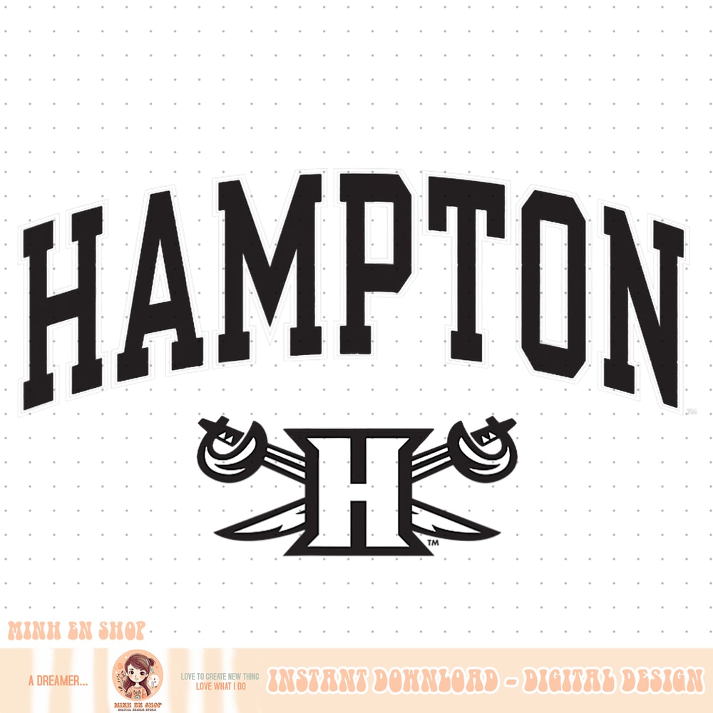 Hampton Pirates Arch Over Blue Officially Licensed PNG Download.jpg