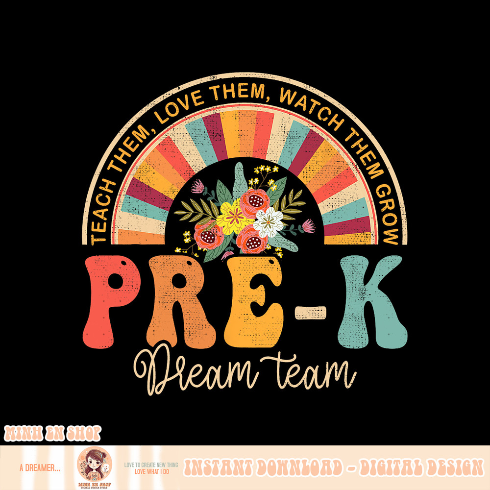 Happy First Day Pre K Team Teacher Kids 60s 70s Hippie Retro, png, sublimation.pngHappy First Day Pre K Team Teacher Kids 60s 70s Hippie Retro, png, sublimation
