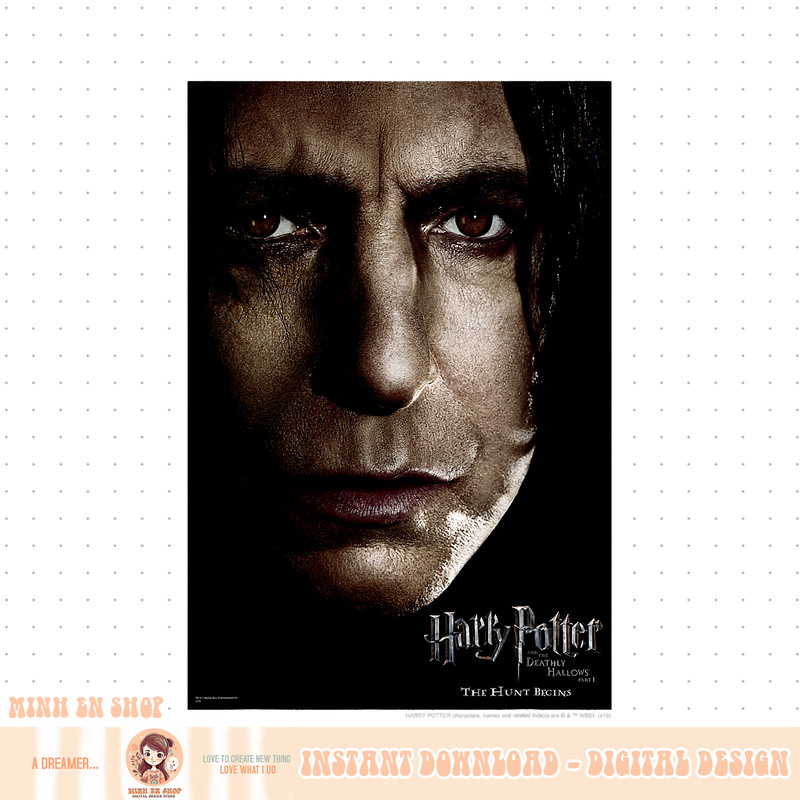 Harry Potter Deathly Hallows Snape Character Poster PNG Download.jpg