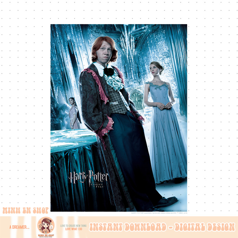 Harry Potter Goblet Of Fire Ron Yule Ball Character Poster PNG Download.jpg