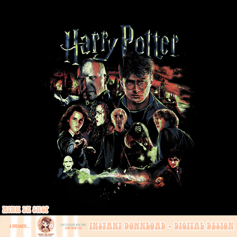Harry Potter Group Shot Distressed PNG Download.jpg