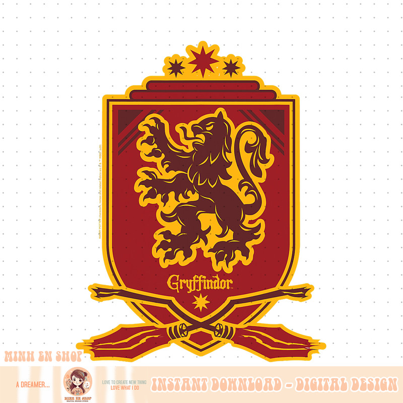 Harry Potter Gryffindor Broomstick Badger Logo PNG Download.jpg