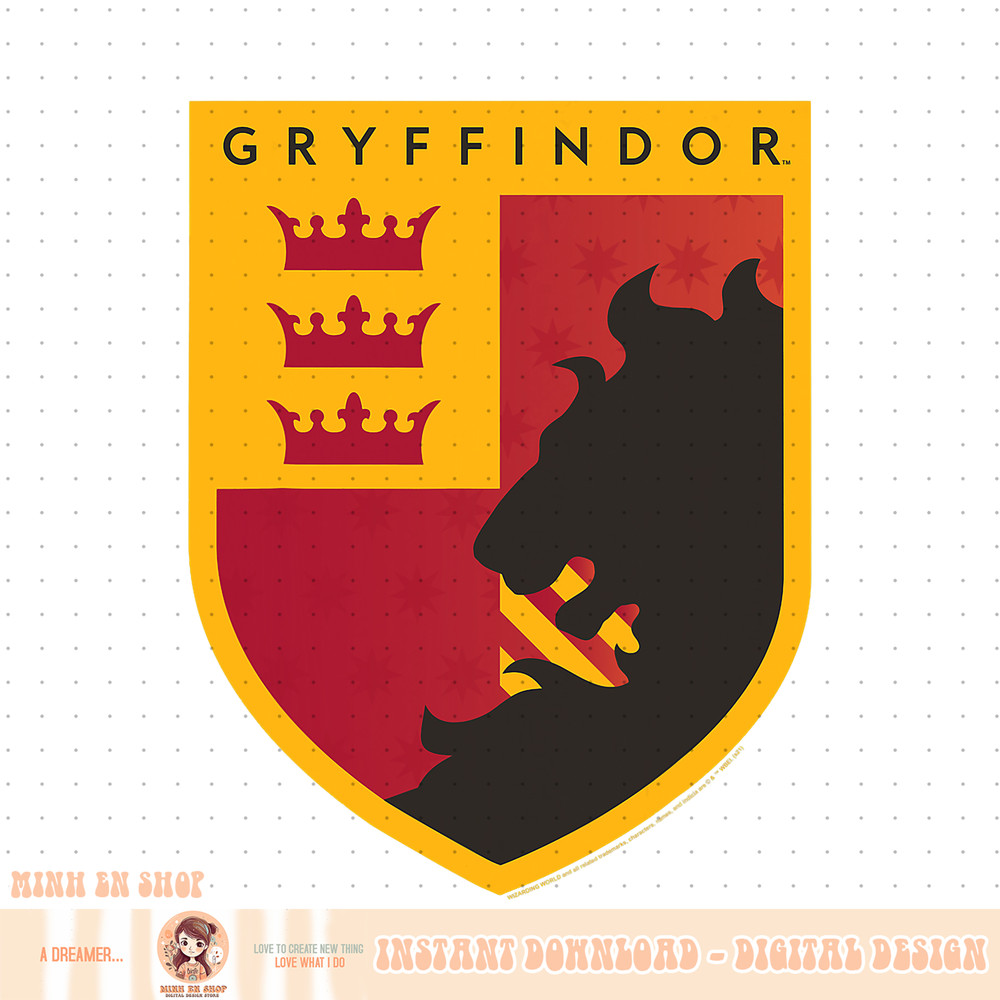 Harry Potter Gryffindor Crown Shield PNG Download.jpg