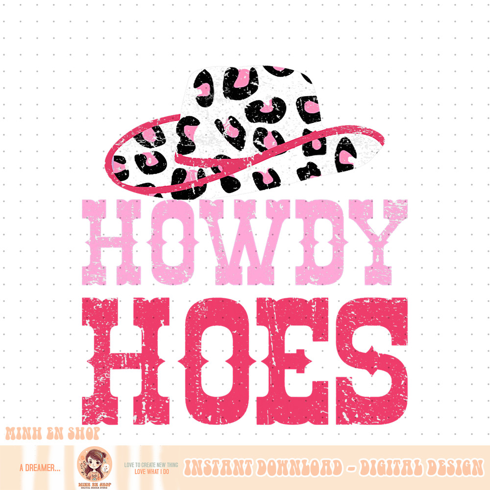 Howdy Hoes Pink Rodeo Western Country Southern Cute Cowgirl PNG Download.jpg