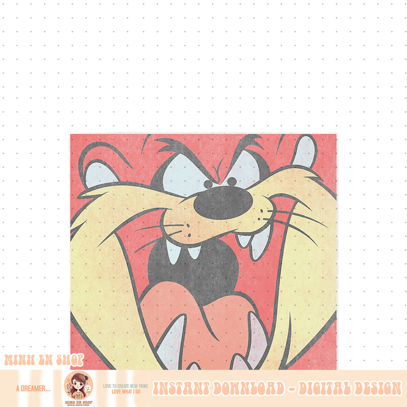 Looney Tunes Tasmanian Devil Big Face PNG Download.jpg
