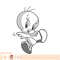 Looney Tunes Tweety Bird Comic Style Portrait PNG Download.jpg