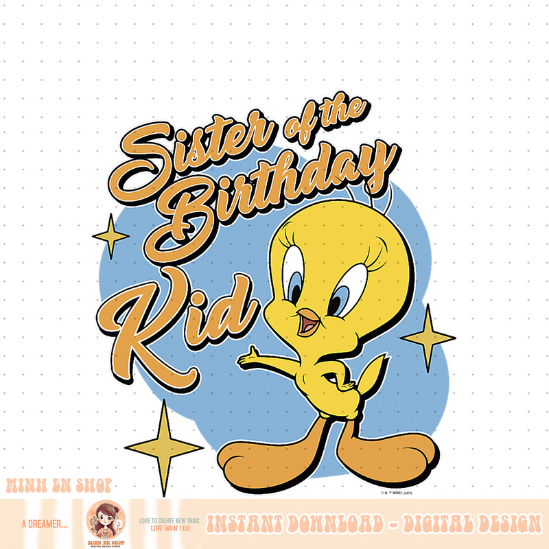 Looney Tunes Tweety Bird Sister of the Birthday Kid PNG Download.jpg