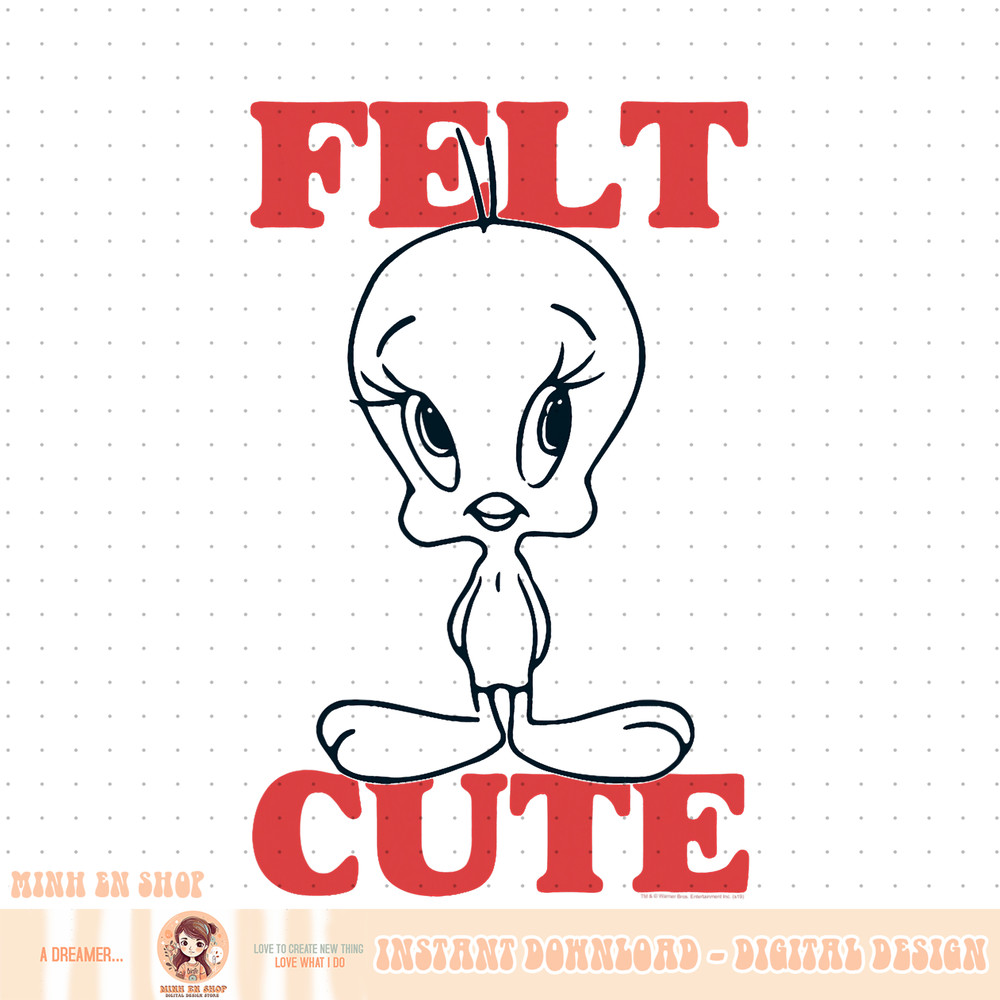 Looney Tunes Tweety Felt Cute PNG Download.jpg