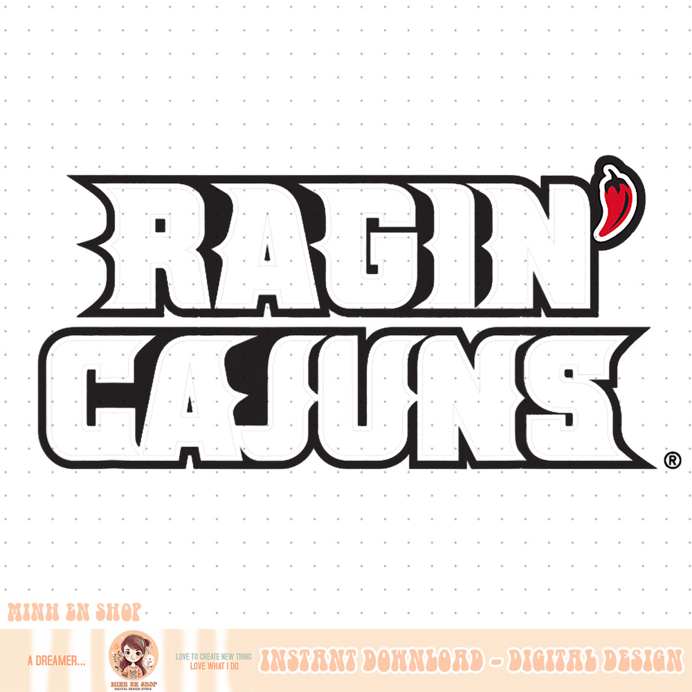 Louisiana Lafayette Ragin, Cajuns Icon Red PNG Download.jpg