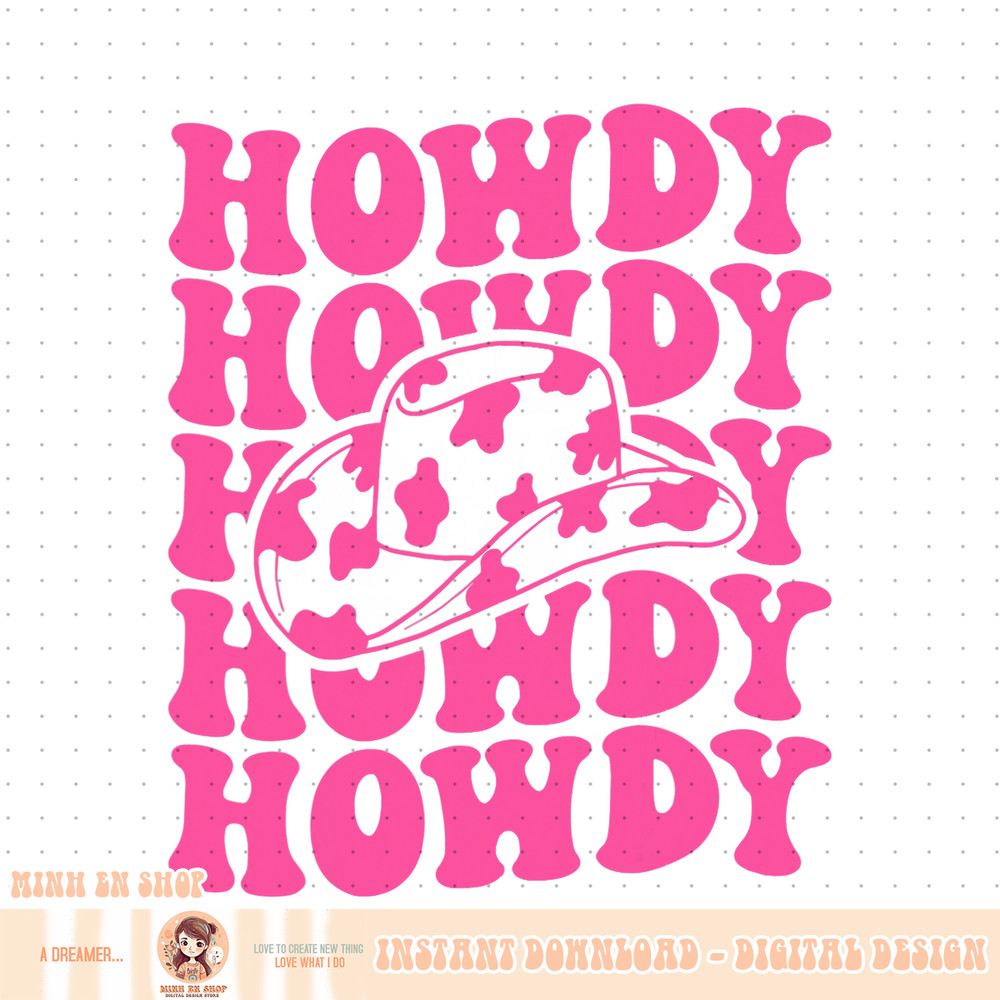 Rodeo White Howdy Western Retro Cowboy Hat Southern Cowgirl PNG Download.jpg