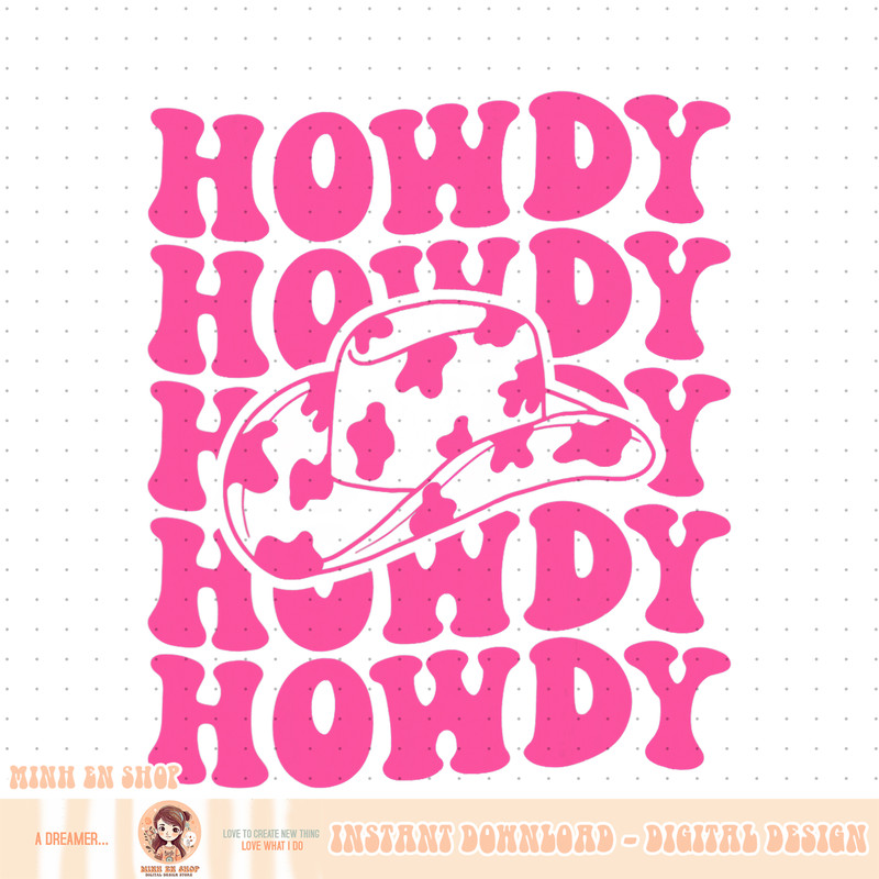 Rodeo White Howdy Western Retro Cowboy Hat Southern Cowgirl PNG Download.jpg