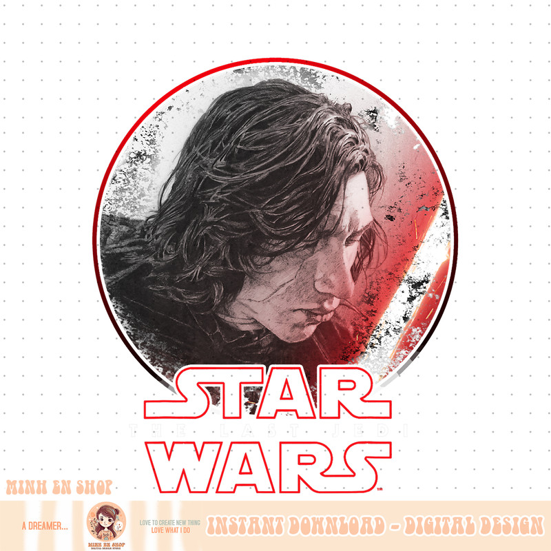 Star Wars Last Jedi Kylo Ren Sketch Portrait Graphic PNG Download PNG Download.jpg