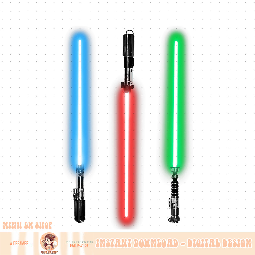 Star Wars Lightsaber Line Up Photoreal Graphic PNG Download PNG Download.jpg