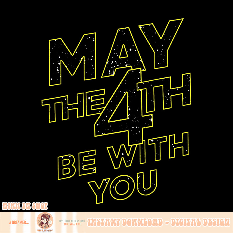 Star Wars May The 4th Be With You Galaxy Fill Text PNG Download.jpg