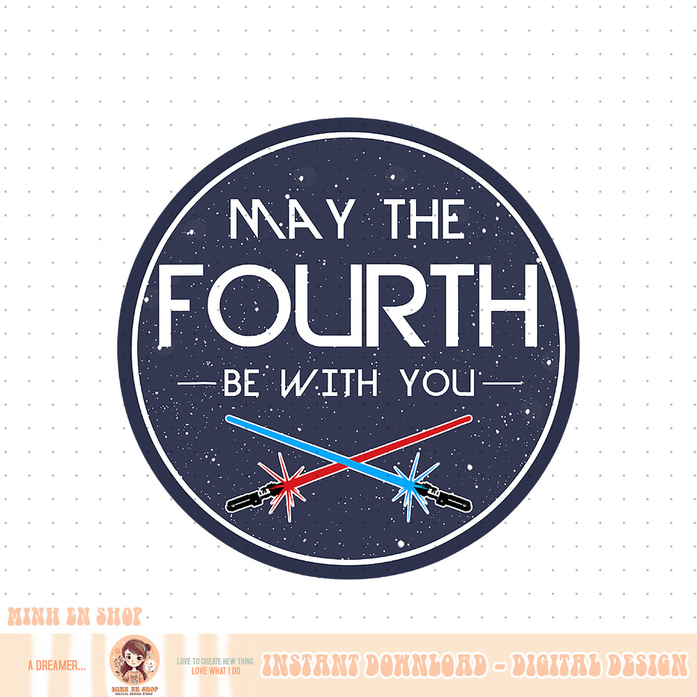 Star Wars May The Fourth Be With You Lightsaber Clash Poster PNG Download.jpg