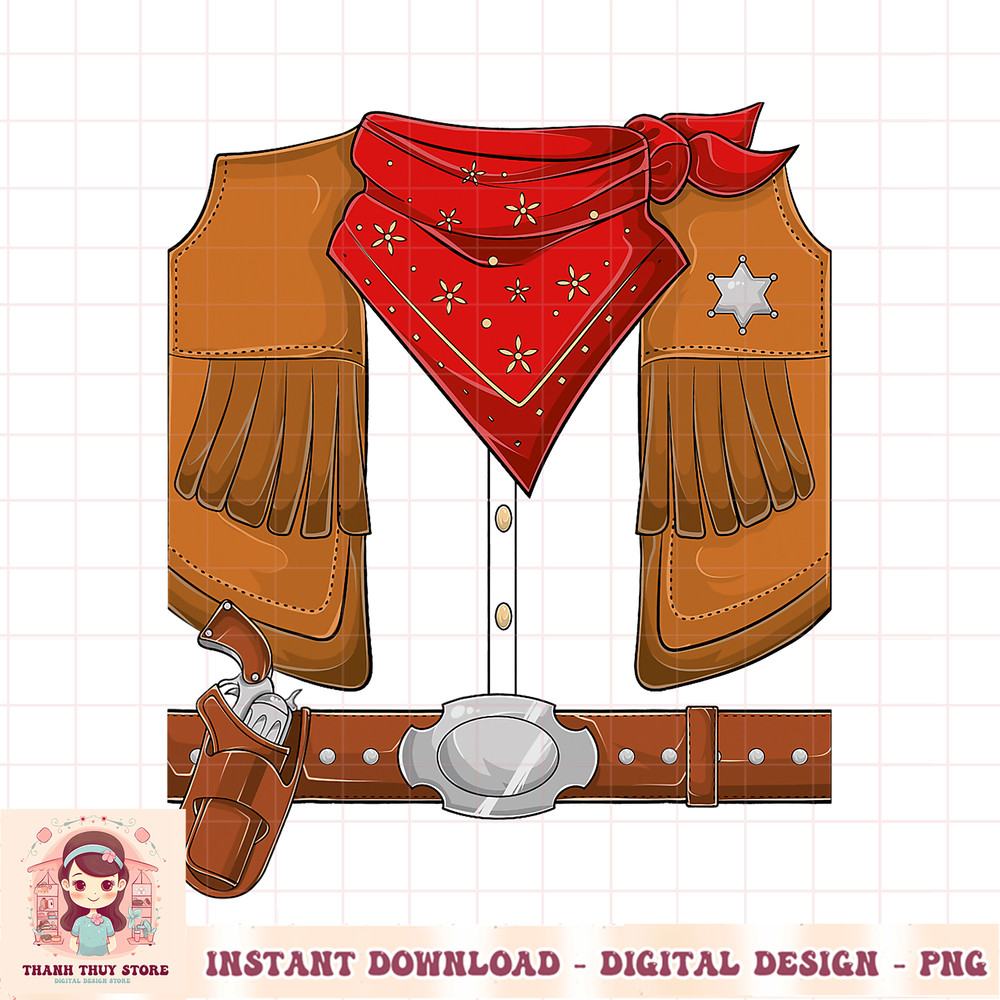 Cowboy Halloween Costume Men Women Kids Cowboy sherif PNG Download.jpg