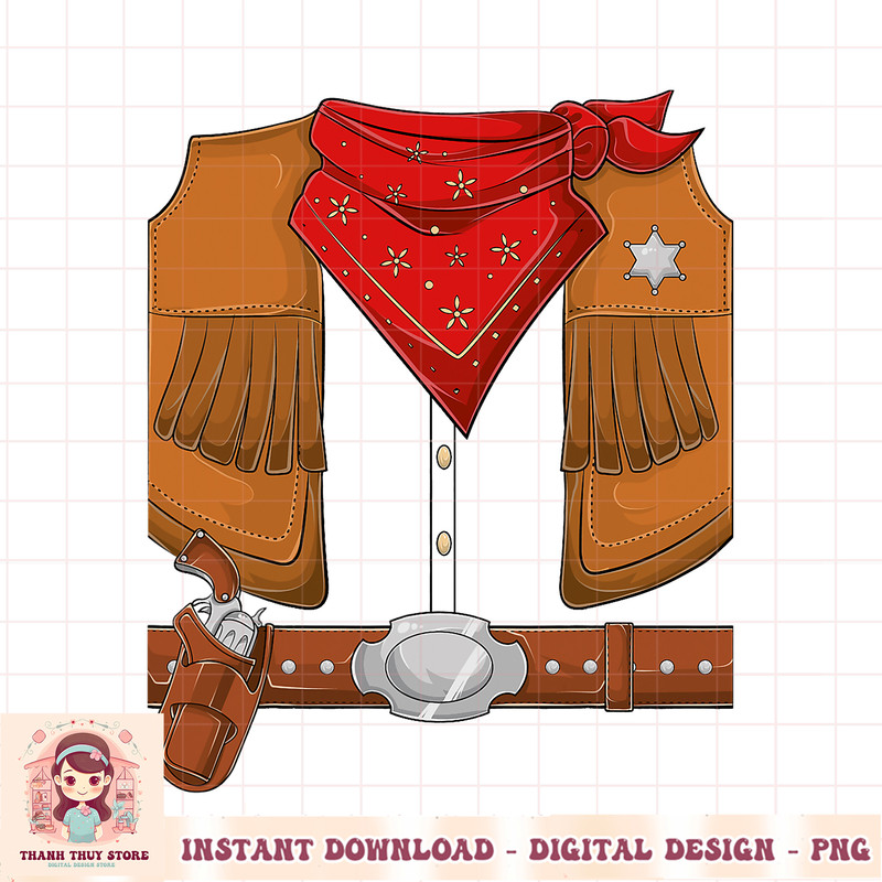 Cowboy Halloween Costume Men Women Kids Cowboy sherif PNG Download.jpg