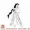Disney Aladdin Live Action Princess Jasmine Outline PNG Download PNG Download.jpg