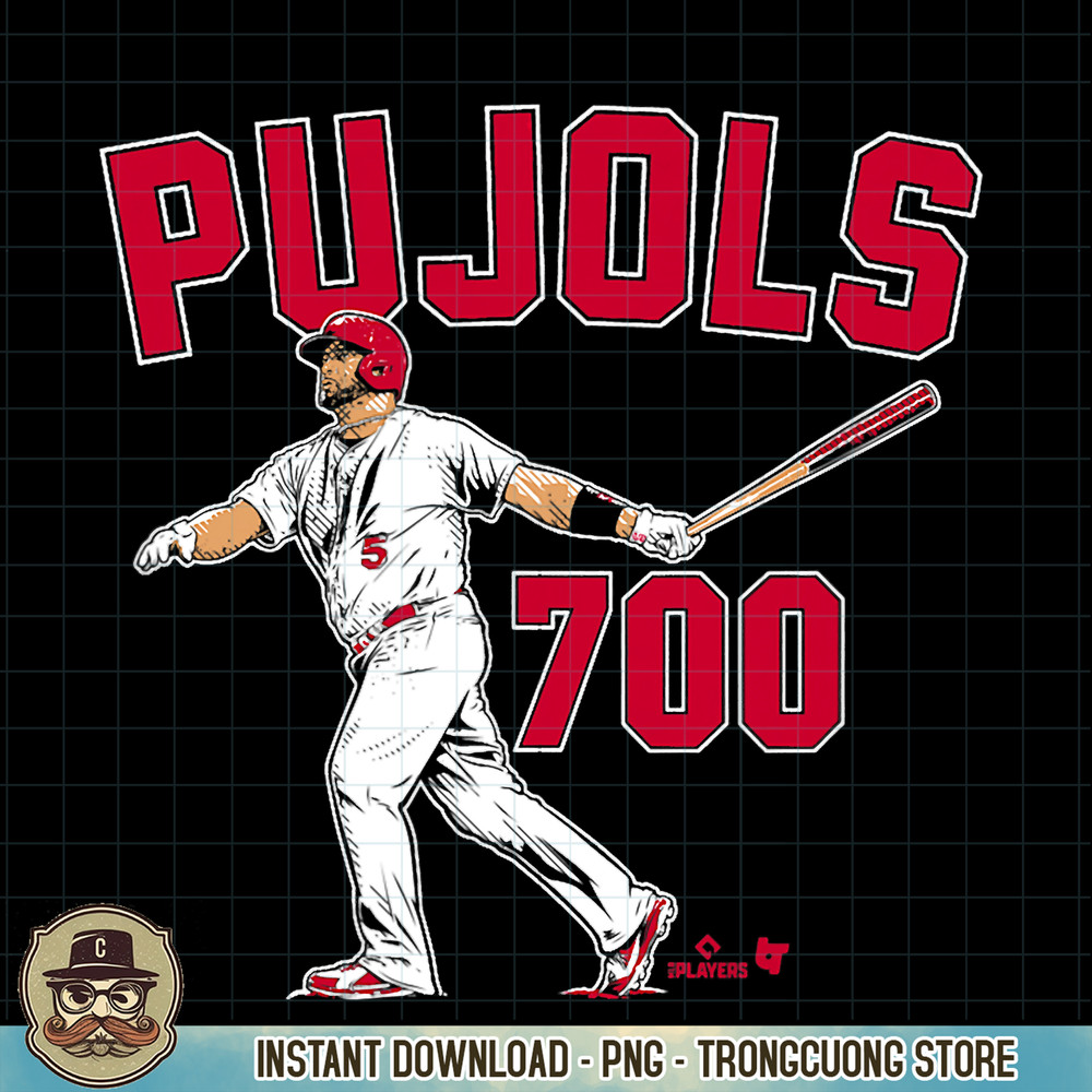 Albert Pujols, 700, Navy, , St. Louis Baseball PNG Download.jpg