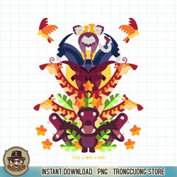 Disney Lion King Animal Tower Collage Graphic PNG Download PNG Download