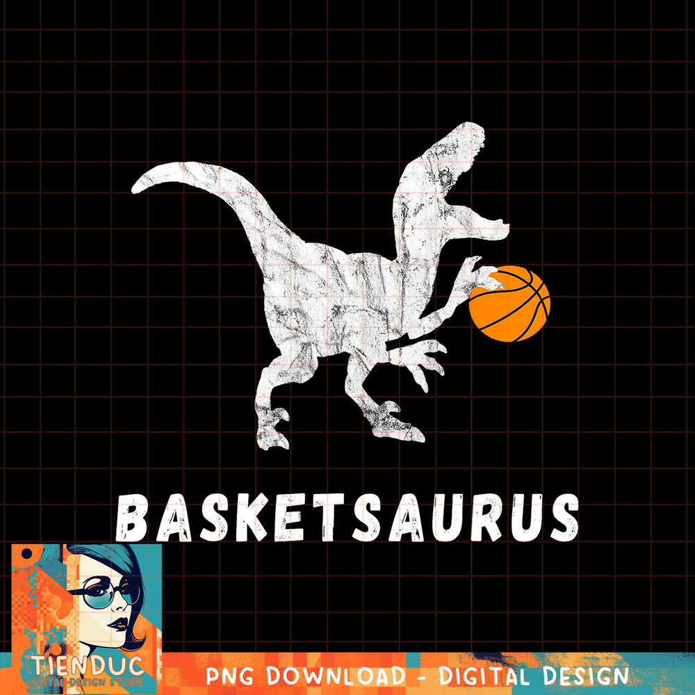 Basketball Dinosaur Baller T rex Dino Playing Basketball, png, sublimation copy.jpg