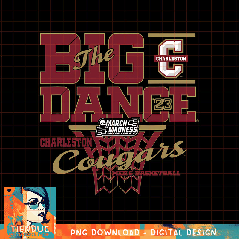 Charleston Cougars March Madness 2023 Basketball Dance, png, sublimation copy.jpg