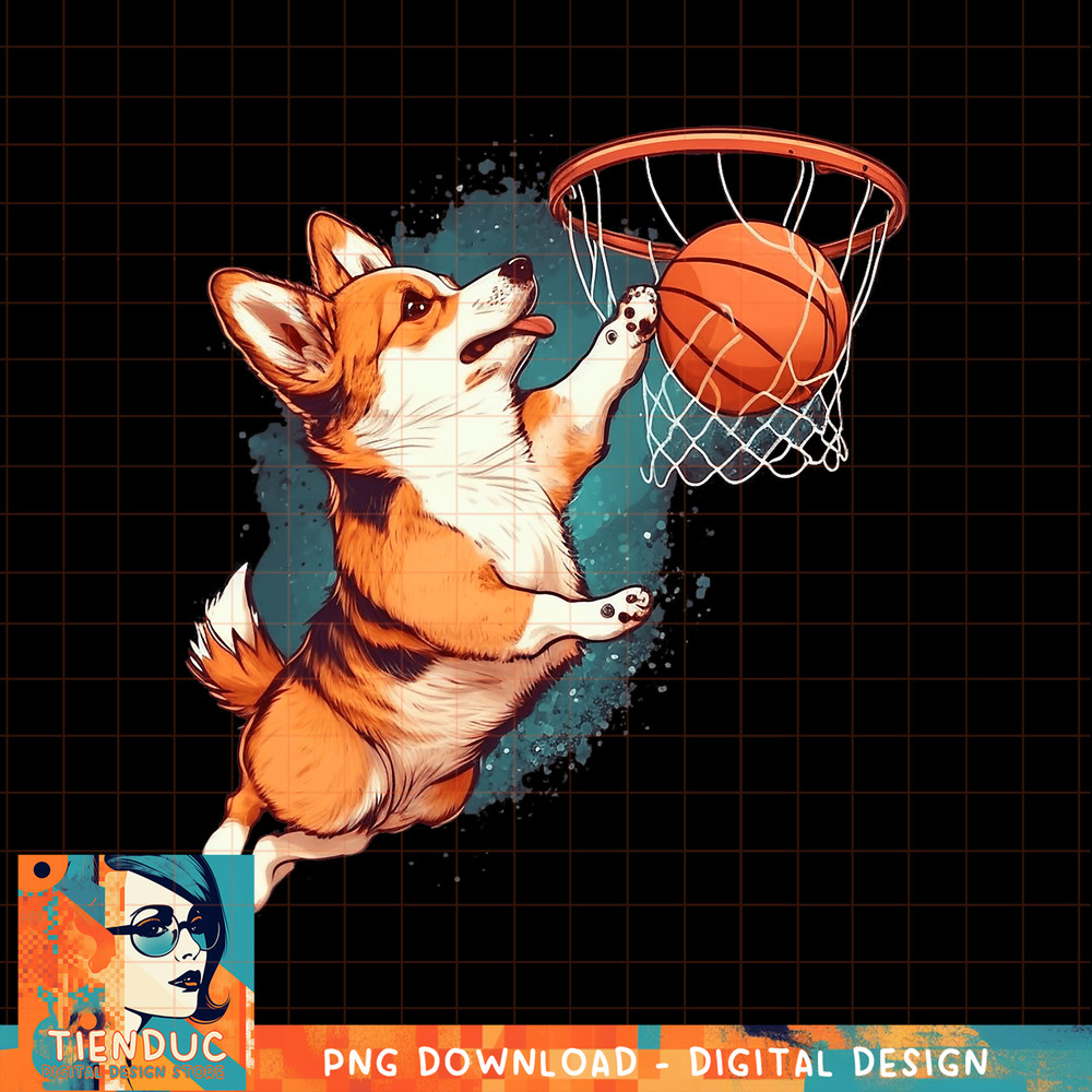 Corgi puppy Corgi Basketball for Pet Lovers Women men Kids, png, sublimation copy.jpg