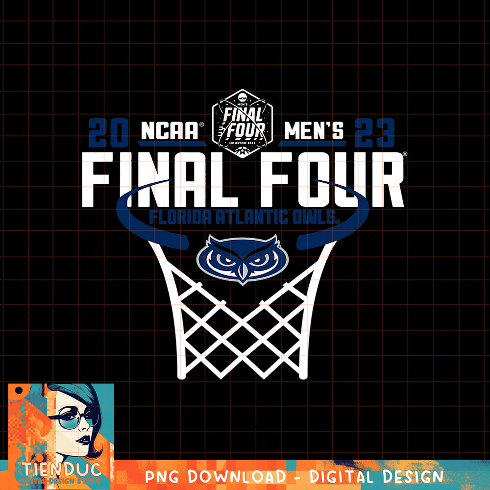 Florida Atlantic Owls Final Four 2023 Basketball Net Red png, sublimation copy.jpg