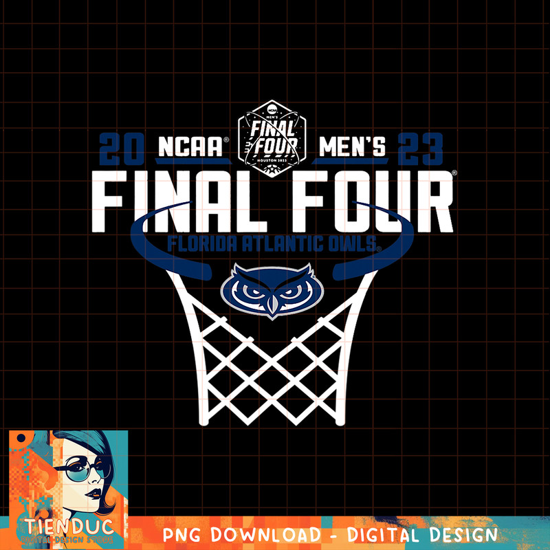 Florida Atlantic Owls Final Four 2023 Basketball Net Red png, sublimation copy.jpg