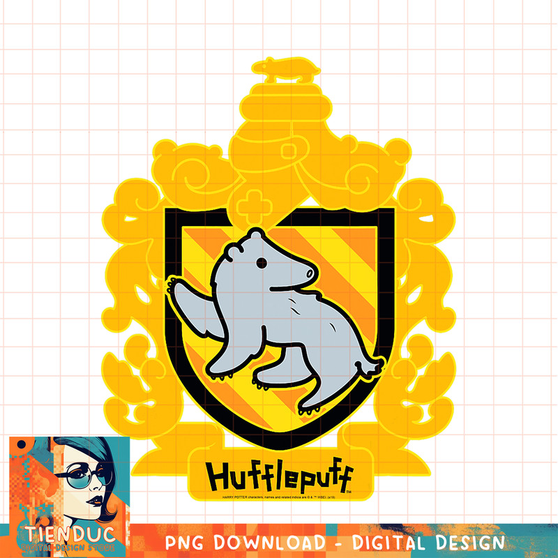 Harry Potter Chibi Hufflepuff Crest PNG Download.jpg