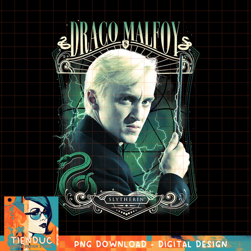 Harry Potter Deathly Hallows 2 Draco Malfoy Slytherin Poster PNG Download.jpg