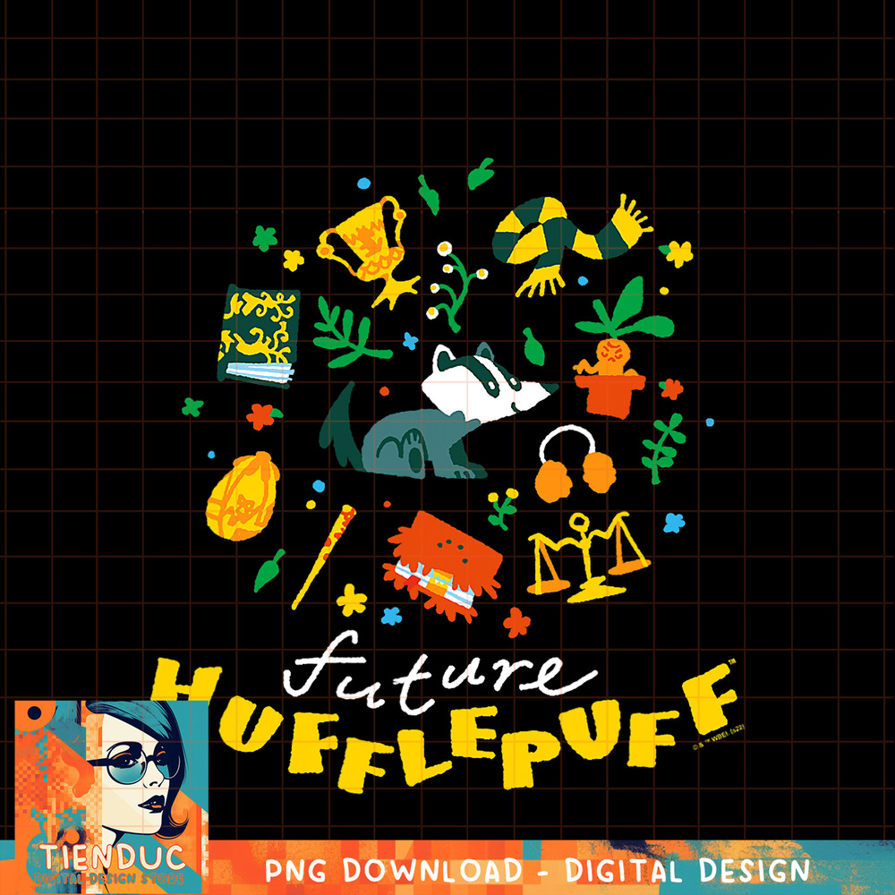 Harry Potter Deathly Hallows 2 Future Hufflepuff Doodle PNG Download.jpg