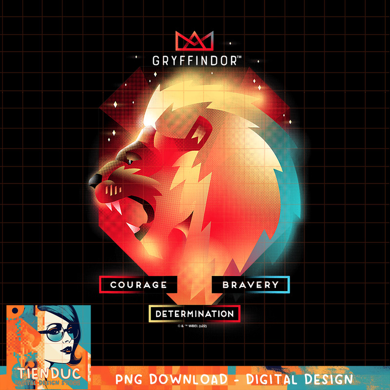 Harry Potter Deathly Hallows 2 Gryffindor Galactic Lion PNG Download.jpg