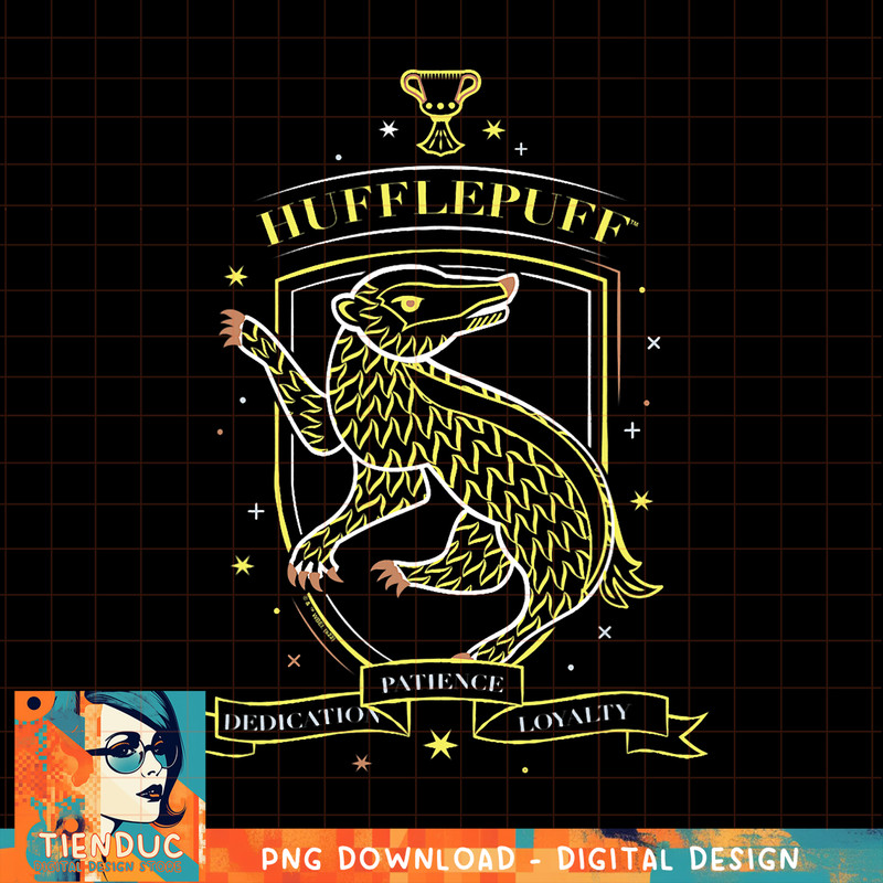 Harry Potter Deathly Hallows 2 Hufflepuff Bright Crest PNG Download.jpg