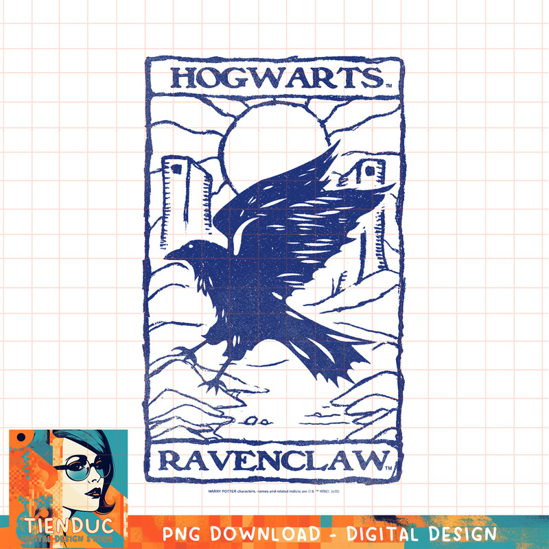Harry Potter Ravenclaw Vintage Poster PNG Download.jpg
