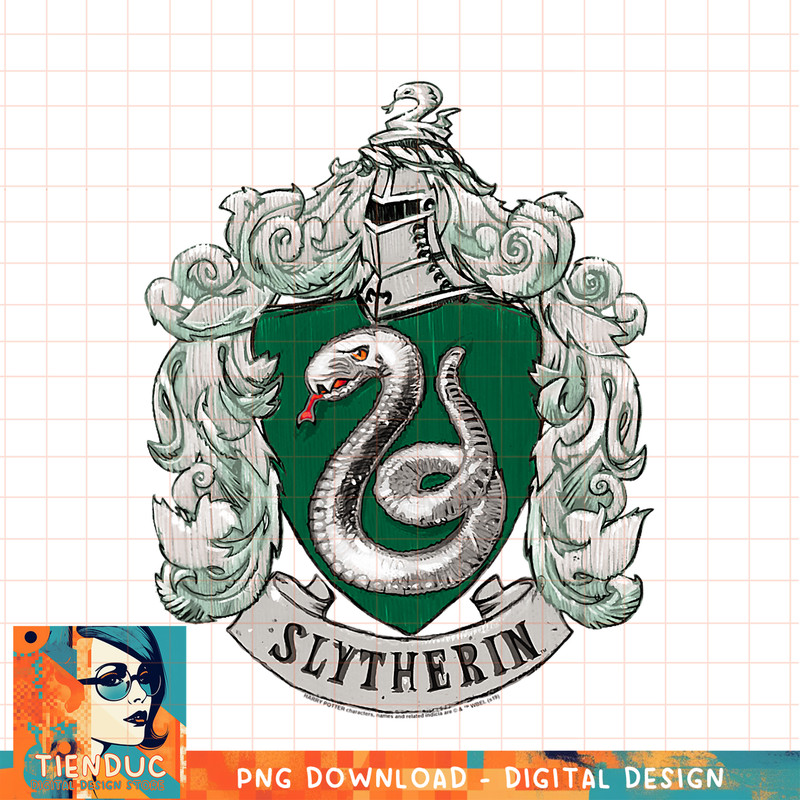 Harry Potter Slytherin Rough Crest PNG Download.jpg