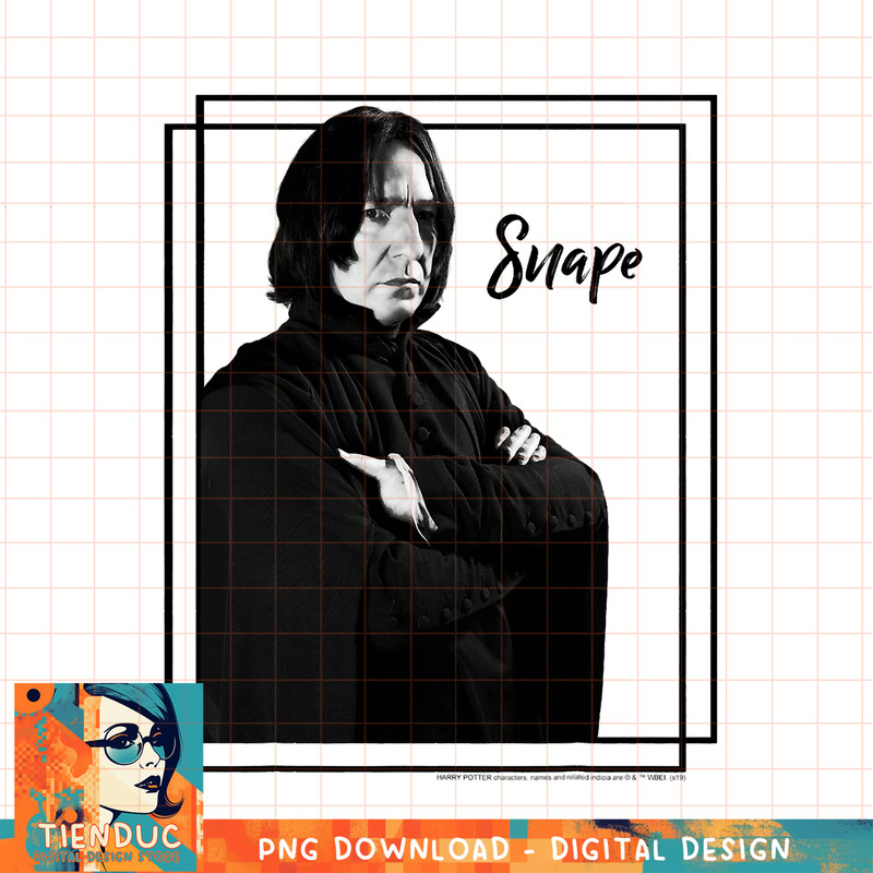 Harry Potter Snape Simple Framed Portrait PNG Download.jpg