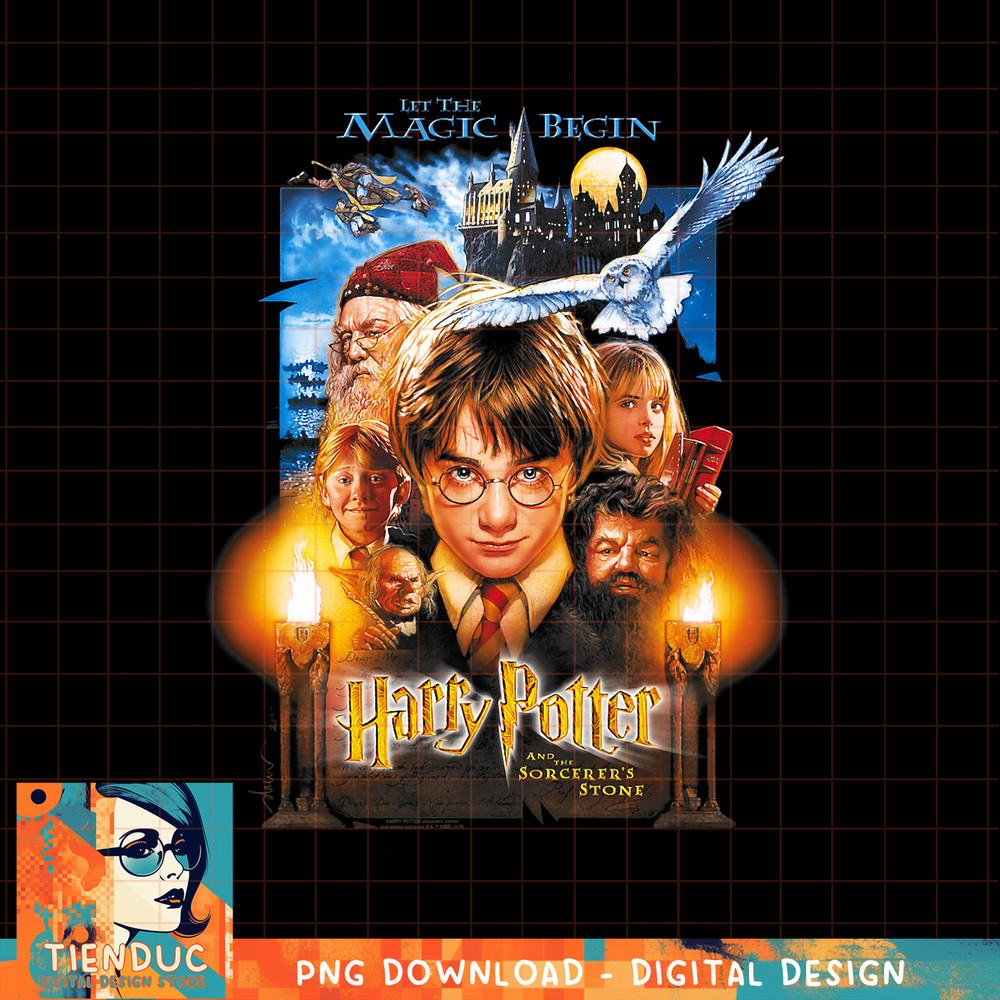 Harry Potter Sorcerer s Stone Poster PNG Download.jpg