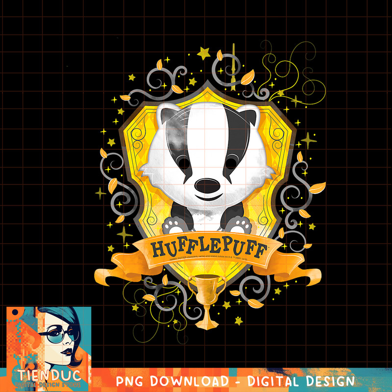 Harry Potter Watercolor Hufflepuff Crest PNG Download.jpg