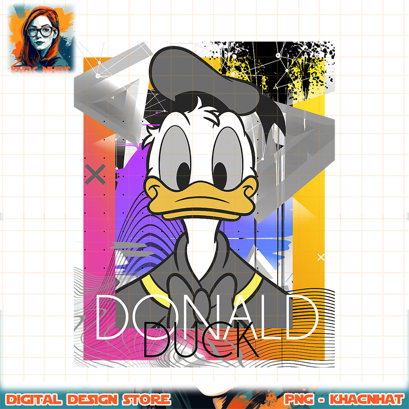 Disney Mickey And Friends Donald Duck 80_s Style Portrait PNG Download copy.jpg